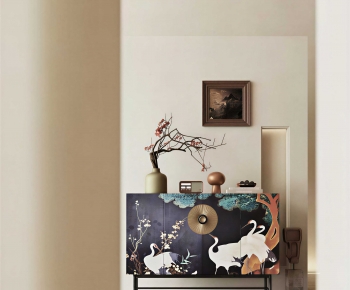 New Chinese Style Entrance Cabinet-ID:968337069