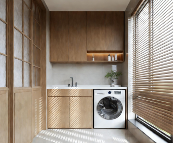 Modern Balcony Laundry Room-ID:839184053