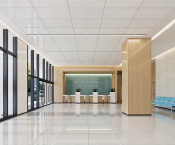 Modern Hospital Hall-ID:509623052