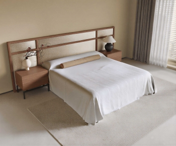 New Chinese Style Double Bed-ID:874077081