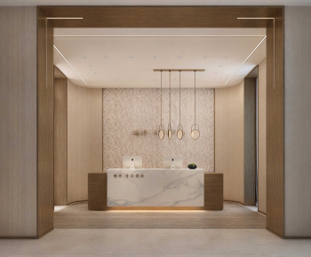 Modern Office Reception Desk-ID:355181933