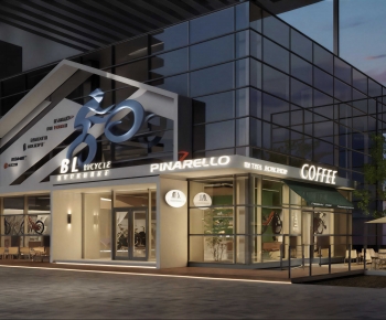 Modern Appearance Of Commercial Building-ID:401260923