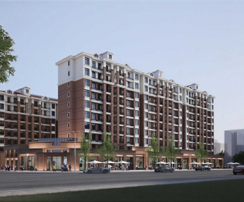 Modern Residential Building-ID:654984955