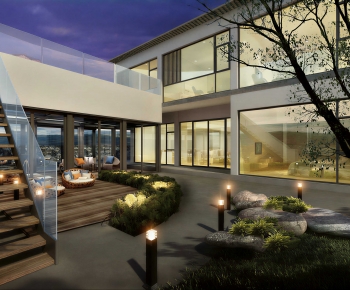 Modern Courtyard/landscape-ID:329652073