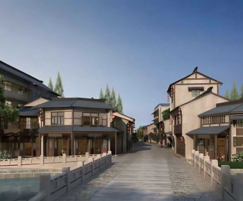 New Chinese Style Commercial Street-ID:285371075