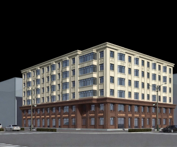 European Style Appearance Of Commercial Building-ID:709487924