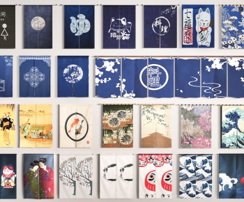 Japanese Style Door Curtain-ID:530947928