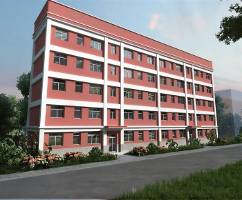 Modern School Building-ID:457901956