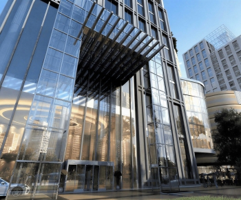 Modern Appearance Of Commercial Building-ID:407778021