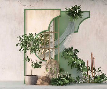 New Chinese Style Plant Landscaping-ID:597281938