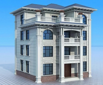 Simple European Style Detached Villa-ID:241549085