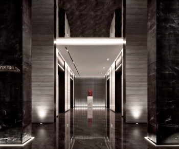 Modern Office Elevator Hall-ID:999906064