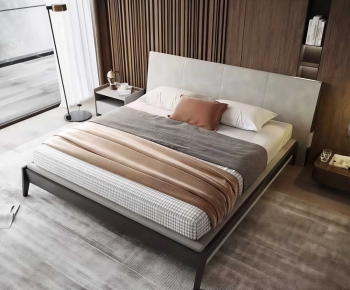Modern Double Bed-ID:529678114
