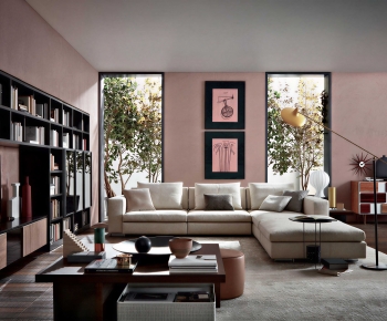 Modern A Living Room-ID:195625073