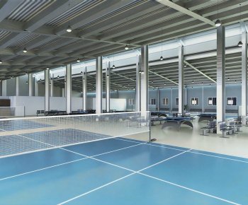 Modern Indoor Badminton Court-ID:405198103