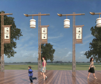 New Chinese Style Outdoor Light-ID:301135063