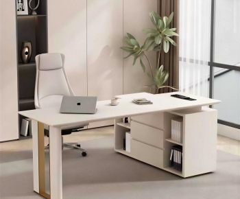 Modern Office Desk And Chair-ID:188440085