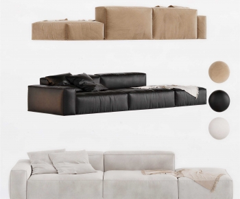 Modern Three-seat Sofa-ID:763617048