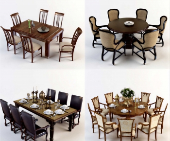 European Style Dining Table And Chairs-ID:641222957