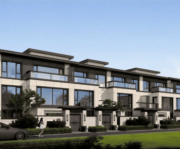 New Chinese Style Residential Building-ID:348908945