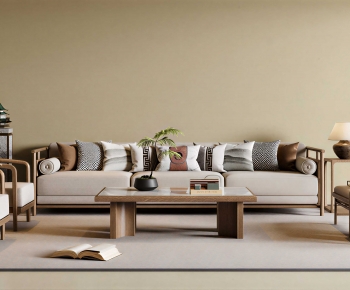 New Chinese Style Sofa Combination-ID:721116075
