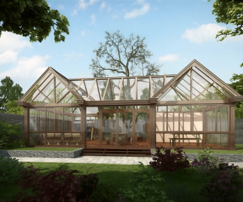 Modern Glass Sunshine Room-ID:952440028