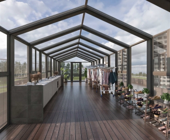 Modern Glass Sun Room-ID:359457976