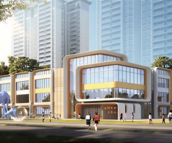 Modern Appearance Of Commercial Building-ID:581093077