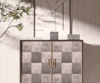New Chinese Style Side Cabinet-ID:653903014