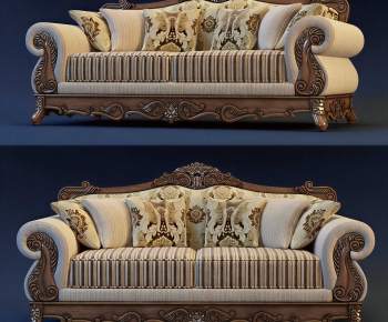 Simple European Style A Sofa For Two-ID:970776081