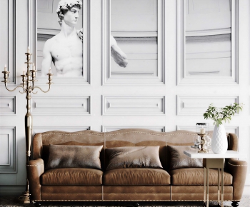 Modern Three-seat Sofa-ID:924258953