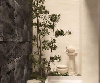 New Chinese Style Plant Landscaping-ID:887634048