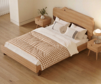 Modern Double Bed-ID:457355984