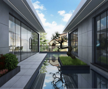 Modern Courtyard/landscape-ID:709712983