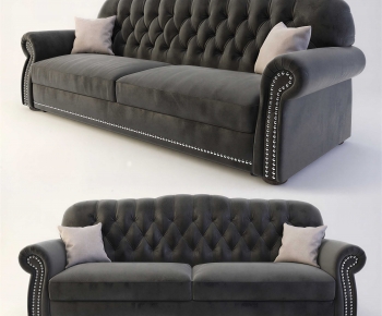 Simple European Style A Sofa For Two-ID:282411106