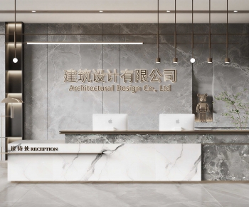 Modern Office Reception Desk-ID:622037897
