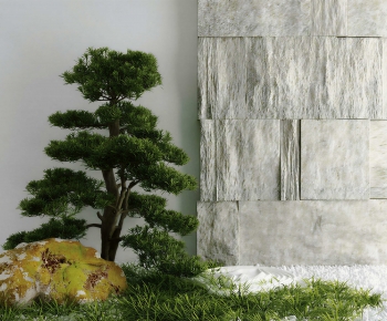 New Chinese Style Plant Landscaping-ID:257726916