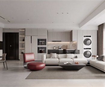 Modern A Living Room-ID:373642921