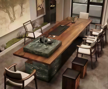 Wabi-sabi Style Tea Tables And Chairs-ID:376259096