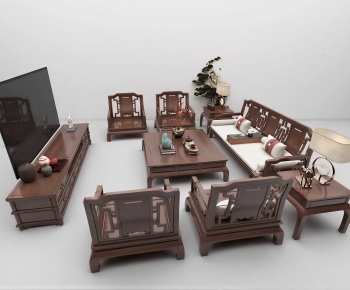 Chinese Style Sofa Combination-ID:944340285