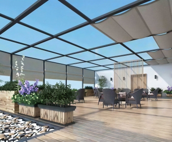 Modern Glass Sun Room-ID:927834038