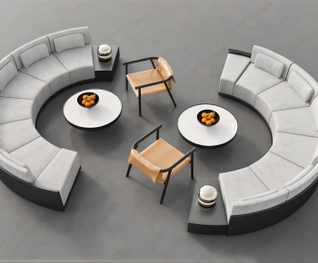 Modern Curved Sofa-ID:470736037