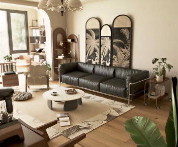 Retro Style A Living Room-ID:395354035