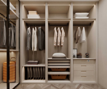 Modern Clothes Storage Area-ID:111263047