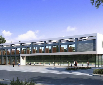 Modern Appearance Of Commercial Building-ID:573678027