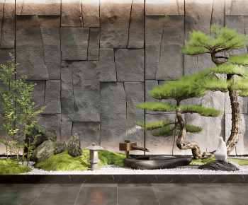 New Chinese Style Plant Landscaping-ID:885739098