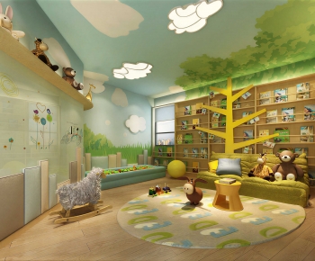 Modern Children's Reading Room-ID:564357045