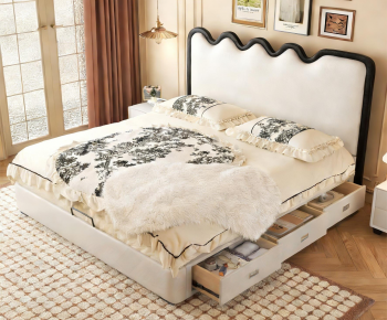 American Style Double Bed-ID:714951993