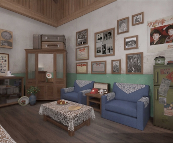 Modern A Living Room-ID:971445086