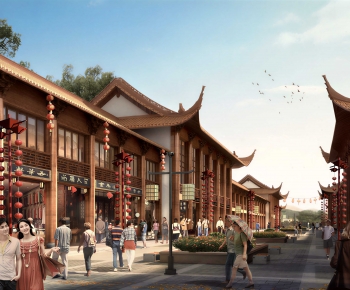 Chinese Style Commercial Street-ID:644368892